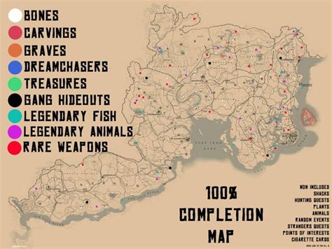 a map showing the locations of various animal species and their ...