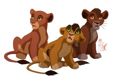 Lion King Kiara And Kovu Cubs