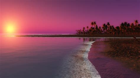 sunset, Water, Beach, Ocean, Reflection Wallpapers HD / Desktop and ...