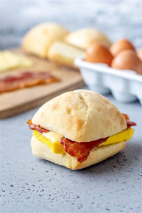 Copycat Starbucks Bacon Gouda Breakfast Sandwiches