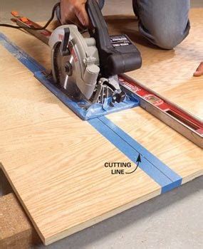 Create Circular Saw Cutting Guides for Plywood | The Family Handyman