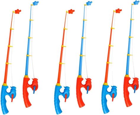 Amazon.com: Toddler Toy Kids Magnetic Fishing Rod Toy: 6pcs Plastic ...