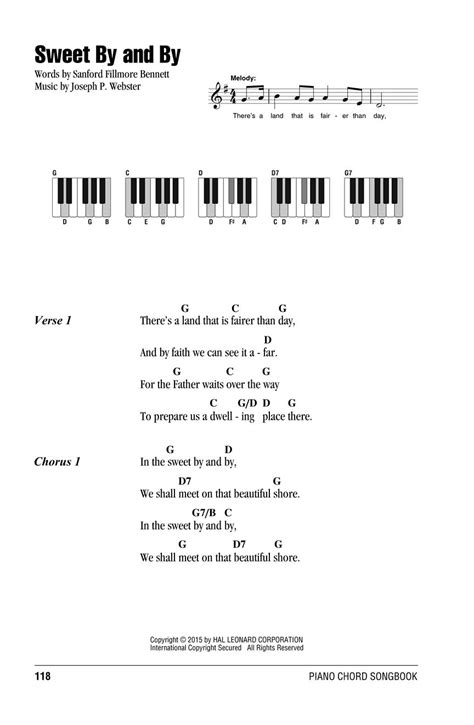 Gospel Hymns : Piano Chord Songbook : Lyrics/Chord Symbols/Piano Chord ...