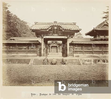 Image of Yedo - Edo - Tokyo - Portico of one of