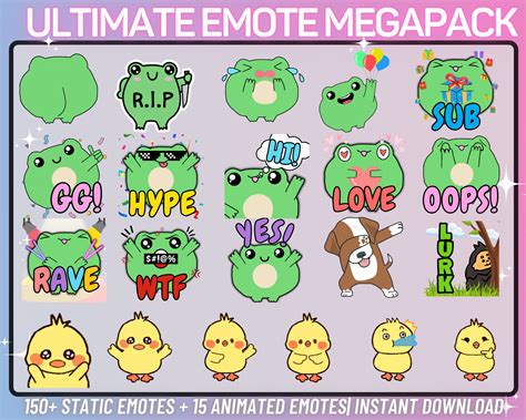 ULTIMATE Twitch Emote Megapack for Streamers, Twitch Emotes, Animated ...