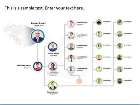 Company Org Chart PowerPoint Template | Org chart, Powerpoint templates ...