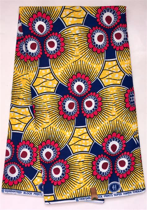 African Print Fabric/ Ankara - Brown, White 'Zazzau,' YARD or WHOLESALE ...