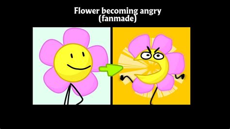 BFDI Flower becoming angry - YouTube