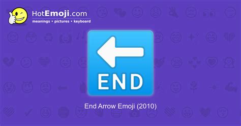 🔚 End Arrow Emoji Meaning with Pictures: from A to Z