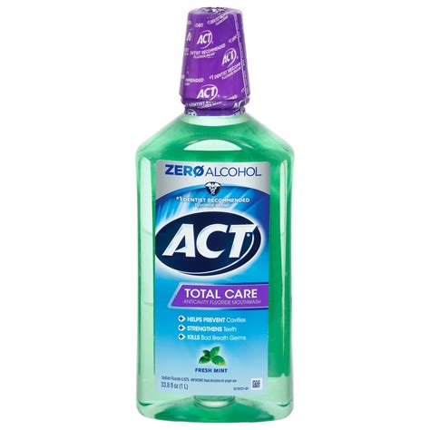 Act Total Care Mouthwash - Fresh Mint - Shop Mouthwash at H-E-B