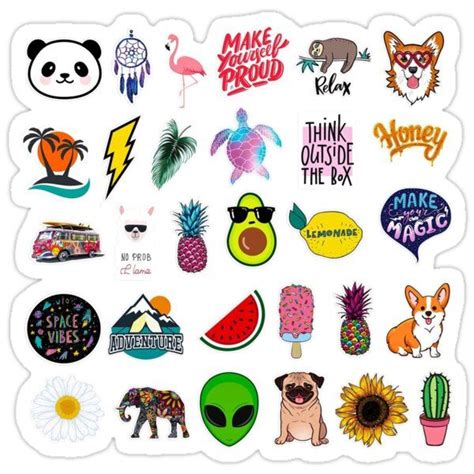 "Hydroflask Sticker Pack" Sticker for Sale by Caroline Voigt ...