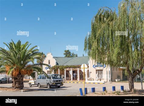 LADISMITH, SOUTH AFRICA - MARCH 25, 2017: A street scene in Ladismith ...