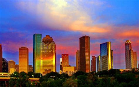 Houston Skyline Wallpapers HD | PixelsTalk.Net