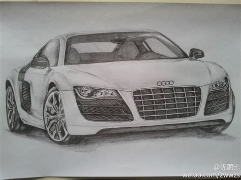 Audi R8 Drawing at PaintingValley.com | Explore collection of Audi R8 ...