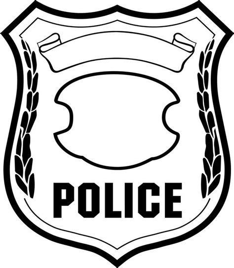 police badge drawing easy - colorboardfashiondesignportfolio