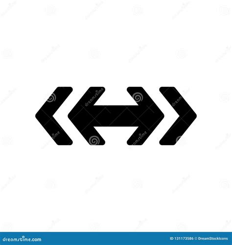 Double Arrow Icon. Trendy Double Arrow Logo Concept on White Background ...