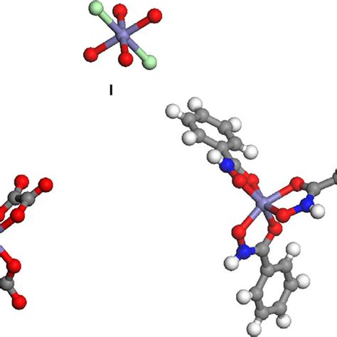 Three-dimensional molecular structure of iron chloride (FeCl3·6H2O ...