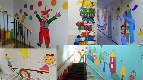 Stairs decoration ideas for preschool/Corridor & Stairs decoration ...