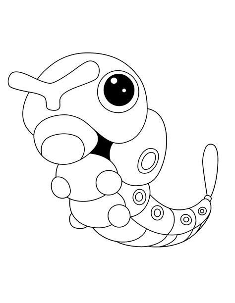 caterpie | Pokemon coloring pages, Pokemon coloring sheets, Pokemon ...