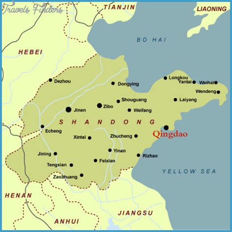 Qingdao Map - TravelsFinders.Com