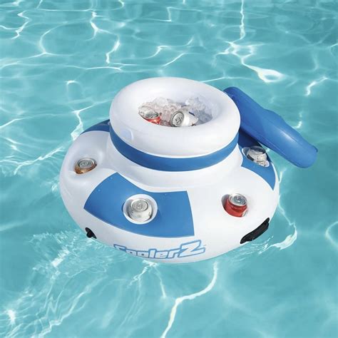 Dia 70cm Inflatable Round Floating Cooler With 6 hole Cup Holders ...