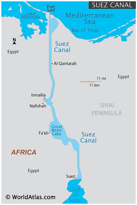 Suez Canal Zone Map