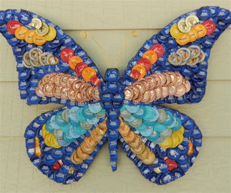 Bottle Cap Art Butterfly - Etsy