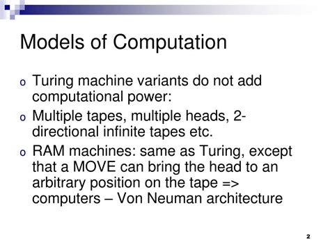 PPT - Models of Computation PowerPoint Presentation, free download - ID ...