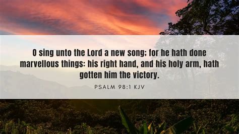 Psalm 98:1 - Bible Verse of the Day