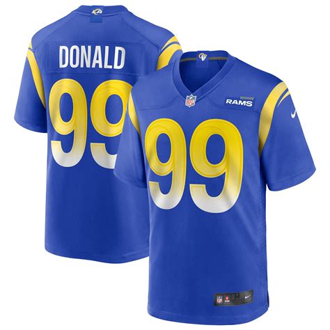 Aaron Donald Los Angeles Rams Nike Game Jersey - Royal - Walmart.com ...