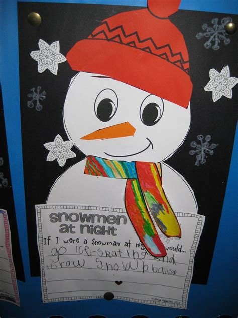 snowmen at night craftivity | Snowmen at night, Winter kindergarten ...