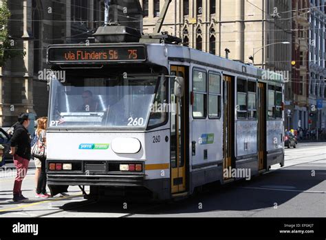 Melbourne City Tram Stock Photo - Alamy