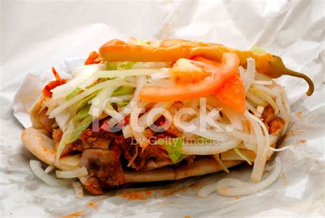 Take Away Doner Kebab With Salad And Chilis Stock Photo | Royalty-Free ...