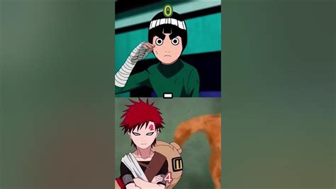 Rock Lee Chunin Exams VS Gaara Chunin Exams - YouTube