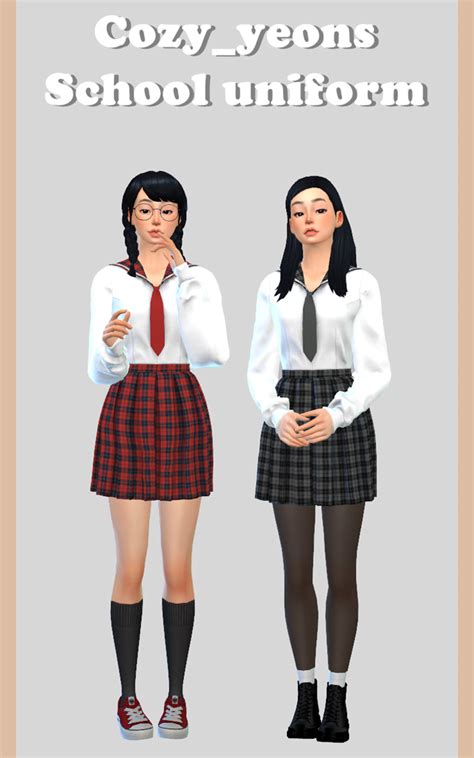 Sims 4 School Uniform CC + Mods (All Free) – FandomSpot