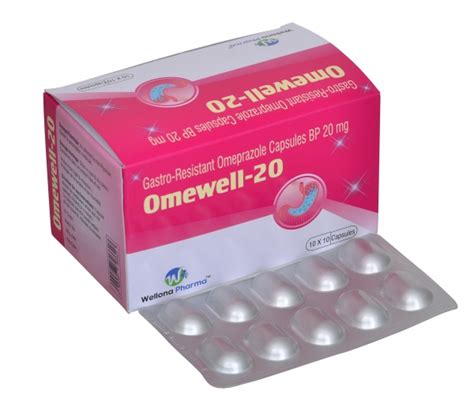 Omeprazole 20mg Capsules Manufacturer & Supplier India.