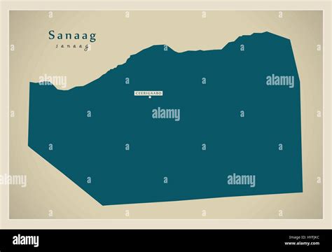 Modern Map - Sanaag SO Stock Vector Image & Art - Alamy