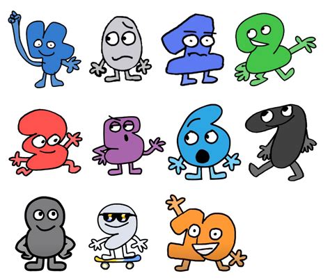 BFDI Series Integer Numbers by Abbysek on DeviantArt