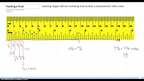 Printable Ruler With Measurements