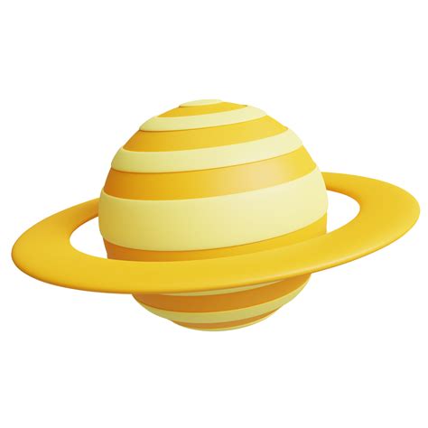 Stylized 3D Saturn Surface Illustration. Highly Rendered Cartoon 3D ...