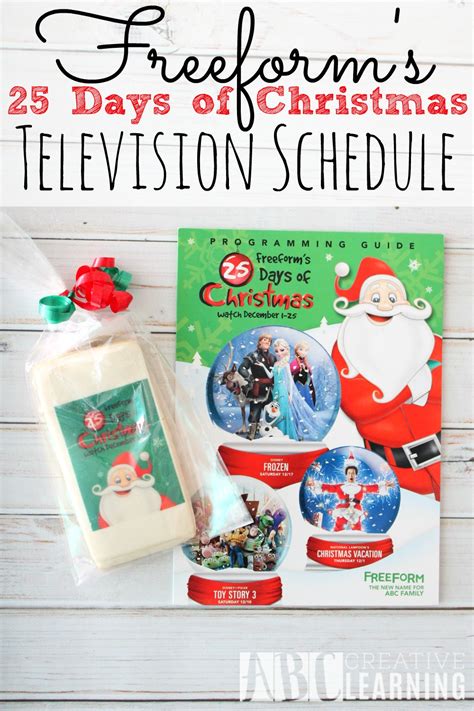 Freeform's 25 Days of Christmas Schedule #25DaysofChristmas