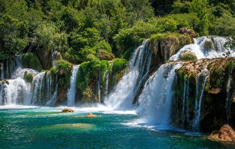 Waterfall Krka National Park Croatia Wallpapers - Wallpaper Cave