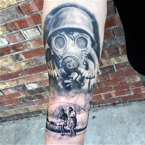 100 Gas Mask Tattoo Designs For Men - Breath Of Fresh Ideas