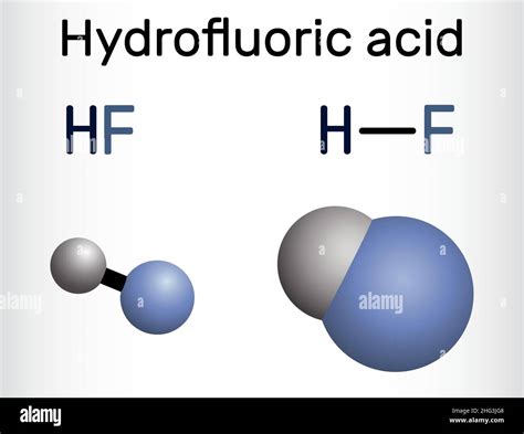 Hydrofluoric acid, hydrofluoride, HF molecule. It is solution of ...