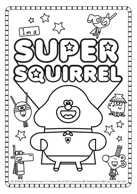 Hey Duggee Coloring Pages Printable