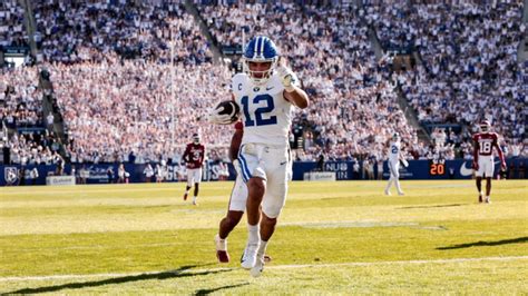 BYU WR Puka Nacua Scores Third TD Against Arkansas