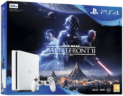 Playstation 4 Slim White Console Star Wars Bundle 500GB PS4