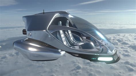 Futuristic Flying Car - 3D model by thedangoldstein [996dde2] - Sketchfab