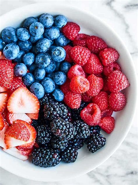 Berry Fruit Salad Recipe - w/ Honey, Lemon, & Mint