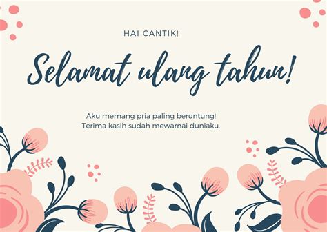 Desain Kartu Ucapan Ulang Tahun Online, Gratis - Canva